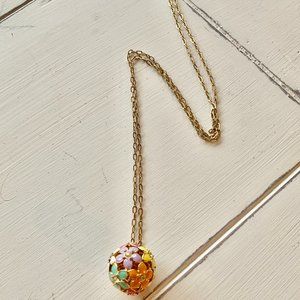 J. Crew Flower Ball Necklace
